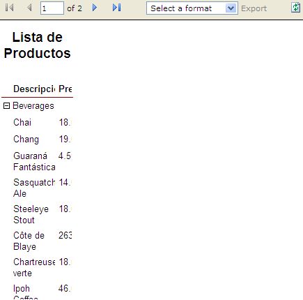 Salida del control ReportViewer en Firefox