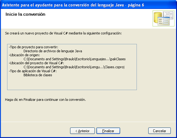 Java a C# Paso 8