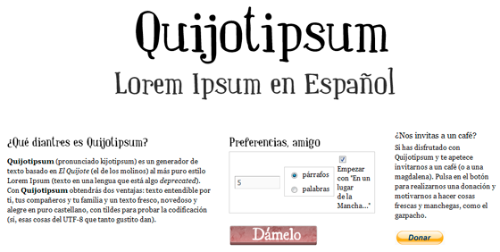 Quijotipsum